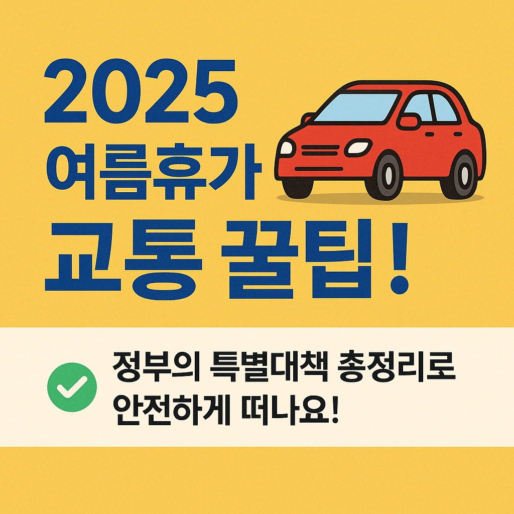 2025 여름휴가 교통 꿀팁!🚗 정부의 특별대책 총정리로 안전하게 떠나요!