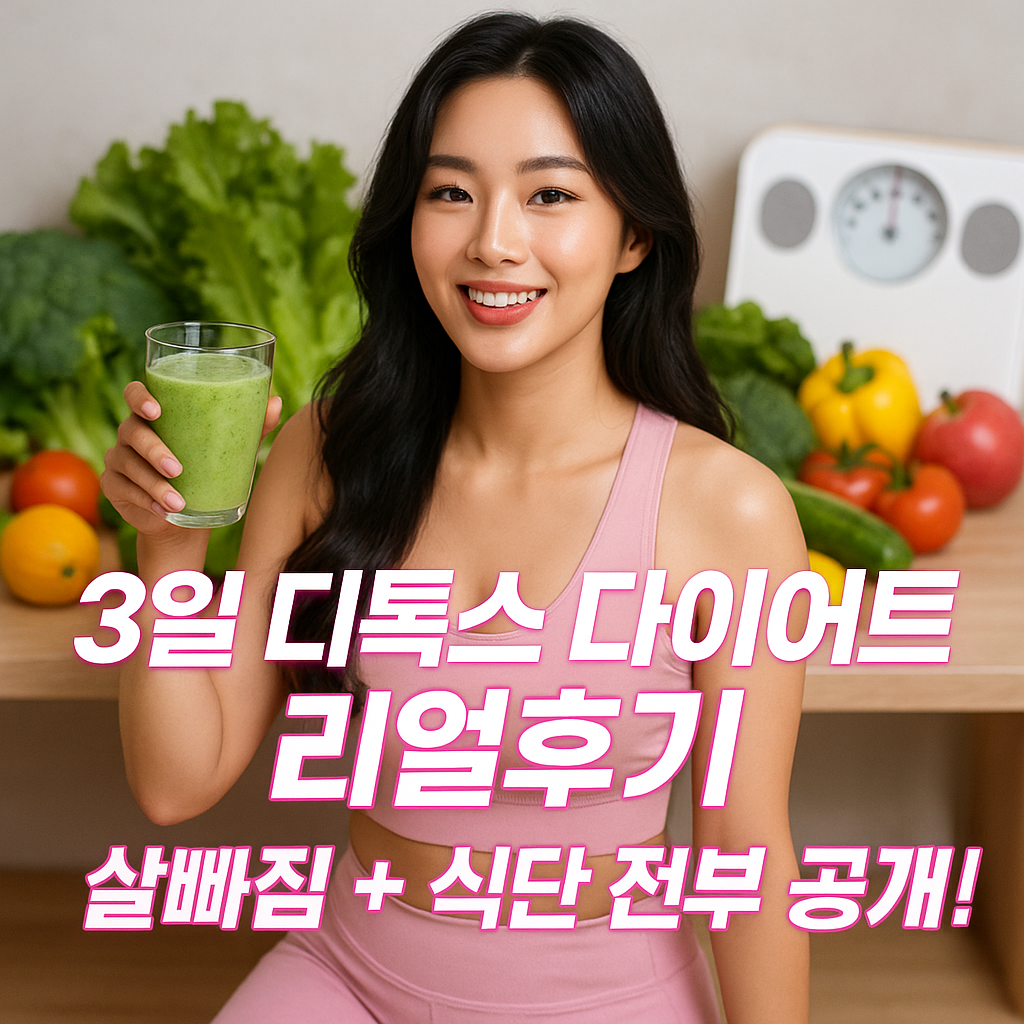 3일 디톡스 다이어트 리얼후기!살빠짐 + 식단 전부 공개