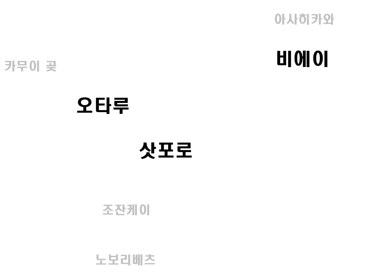 삿포로 오타루 비에이