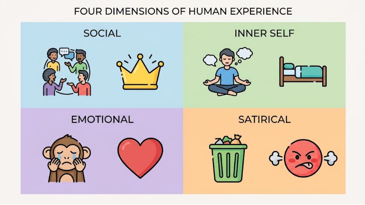 SBTI 27가지 유형 4가지 테마 분류 인포그래픽