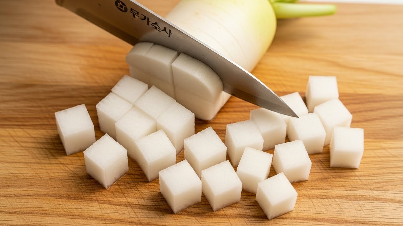 석박지 깍두기 담그는법