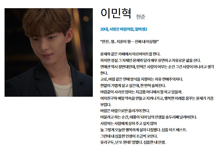 내 여자친구는 상남자 등장인물 출연진 현준