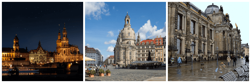 드레스덴 풍경 사진 3개