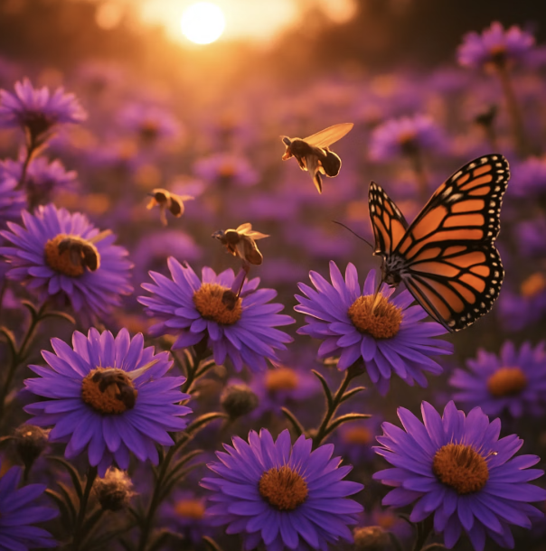 벌과 나비들의 마지막 만찬장