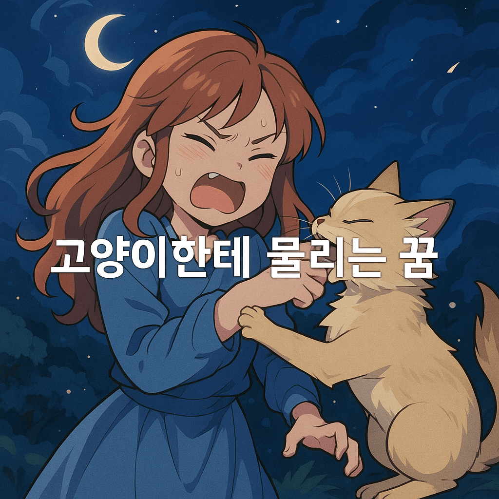 고양이한테 물리는 꿈