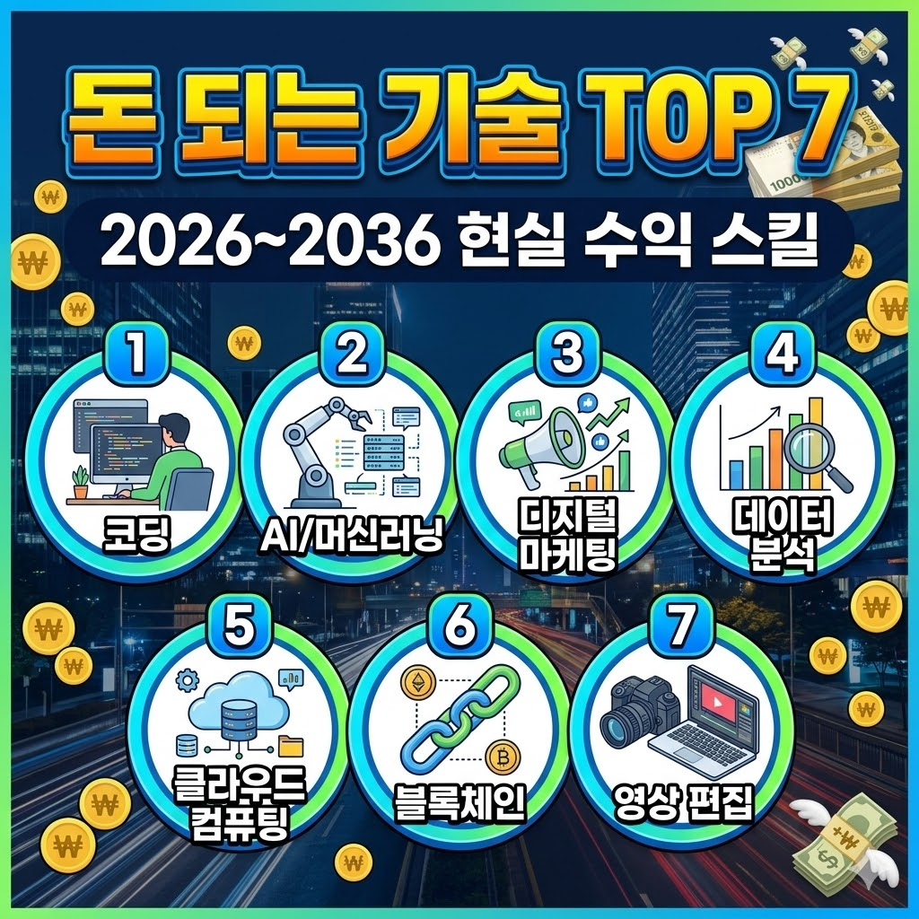 지금 배우면 돈 되는 기술 TOP 7