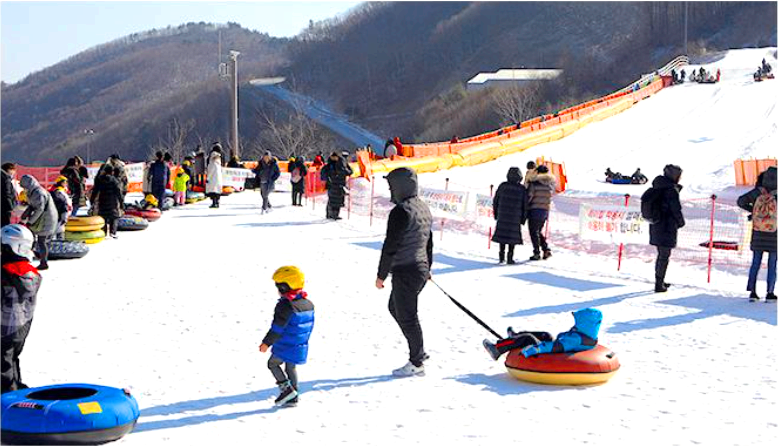 태백 오투리조트 눈썰매장