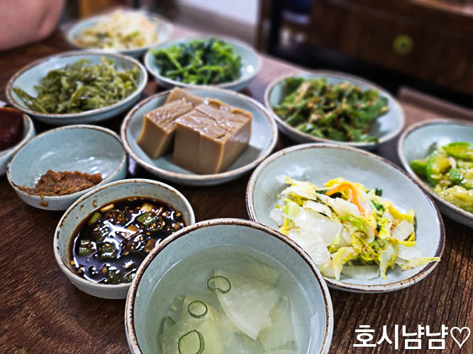 남양주 대청마루 보리밥 정식 상차림