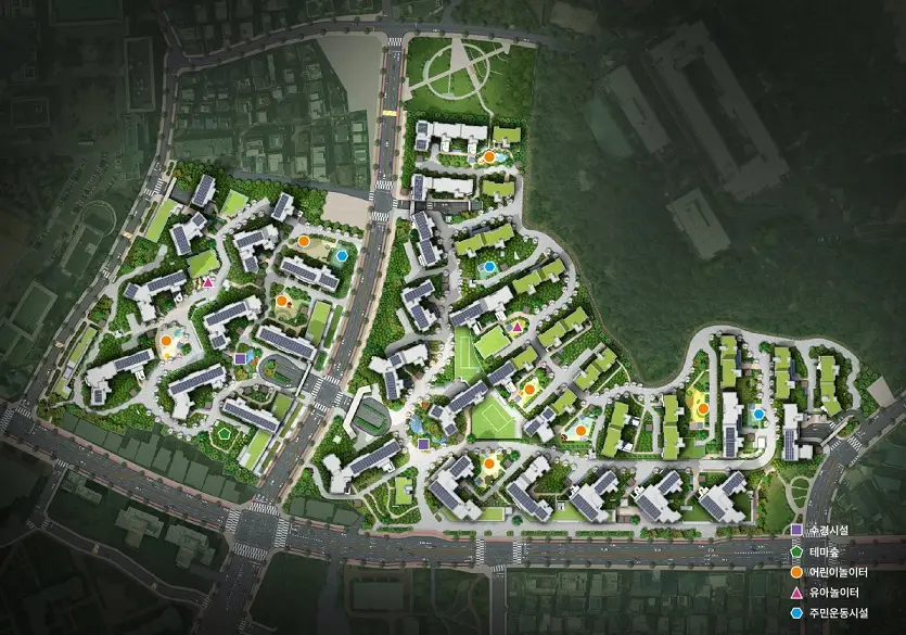 래미안 라그란데 단지 조성