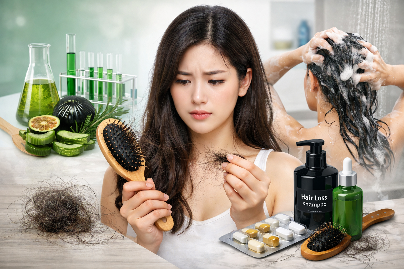 탈모 치료 중 샴푸