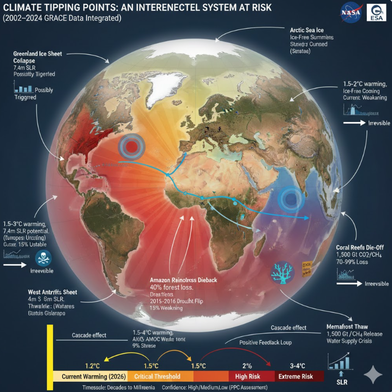 기후 티핑 포인트 9가지 전환점