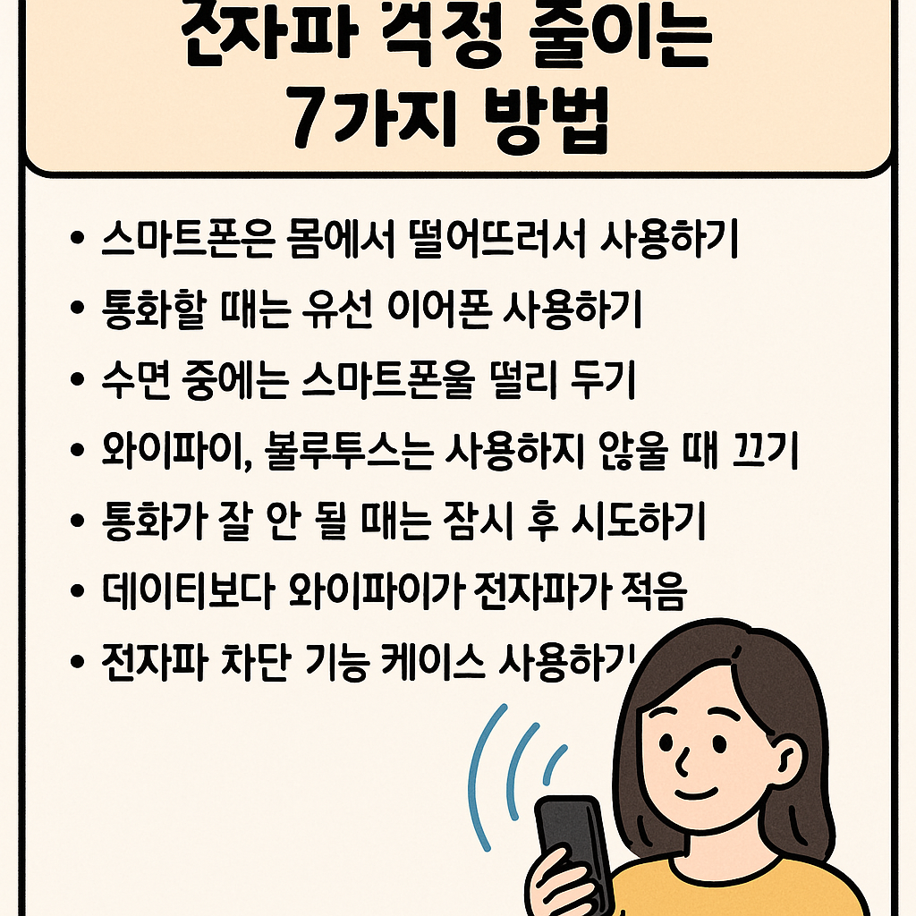 스마트폰 장시간 사용, 전자파 걱정 줄이는 7가지 방법