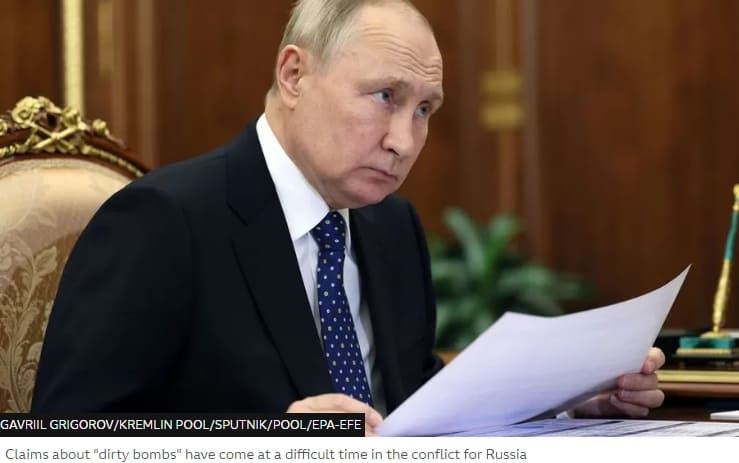 러시아, "우크라이나 방사능 폭탄(dirty bomb) 사용할 것" 주장 Russian dirty bomb claims 'feel like scare tactics'