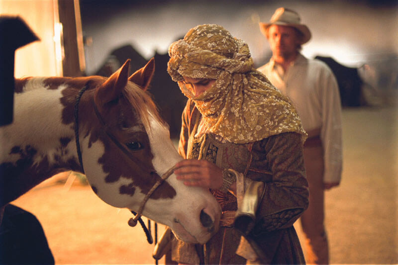 말 히달고와 교감하는 모습