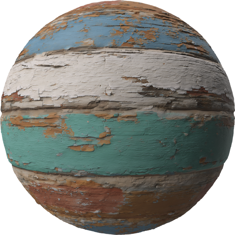 peeling colorful painted wood floor texture