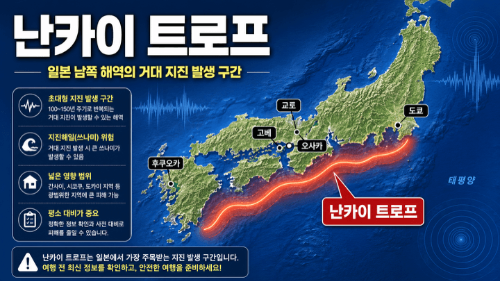 난카이-트로프-거대지진-주의-경계-차이