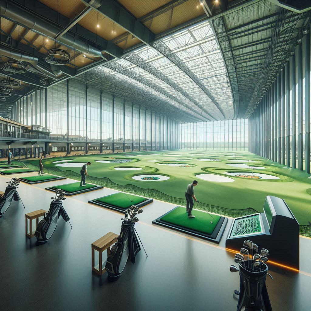실내골프연습장 배경