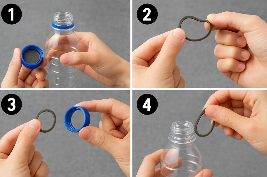 페트병 뚜껑 고무링 분리수거