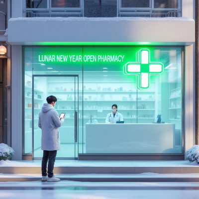 설명절연휴 문여는 약국 이미지