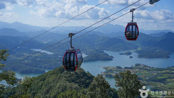 청풍호반 케이블카