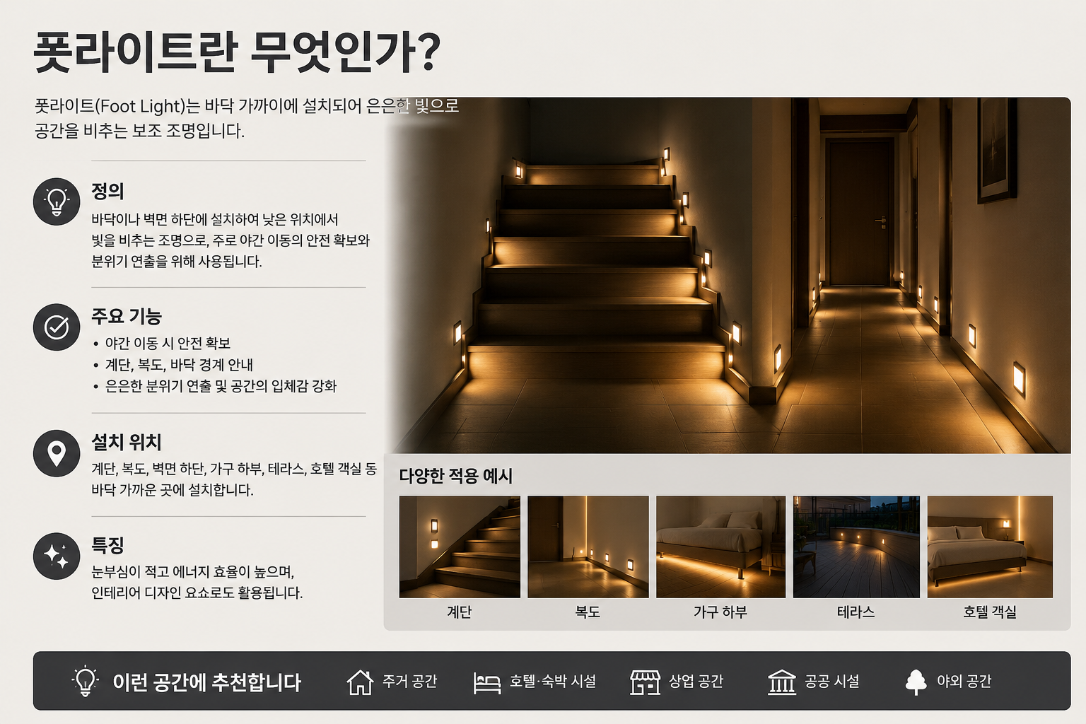 풋라이트란 무엇인가
