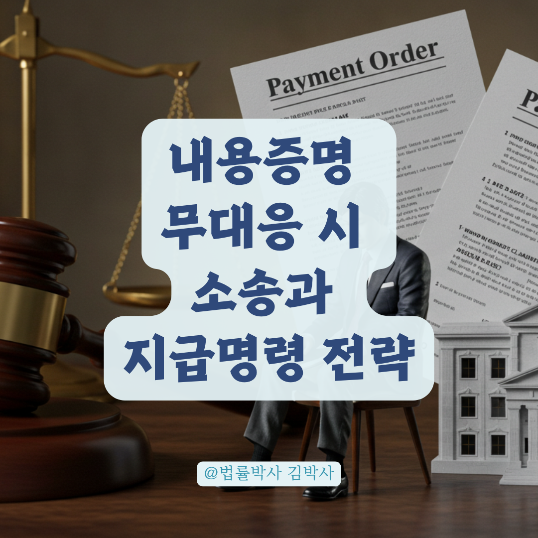 내용증명 보내도 무대응이라면? 소액소송 또는 지급명령으로 해결하는 방법. ⚖️
