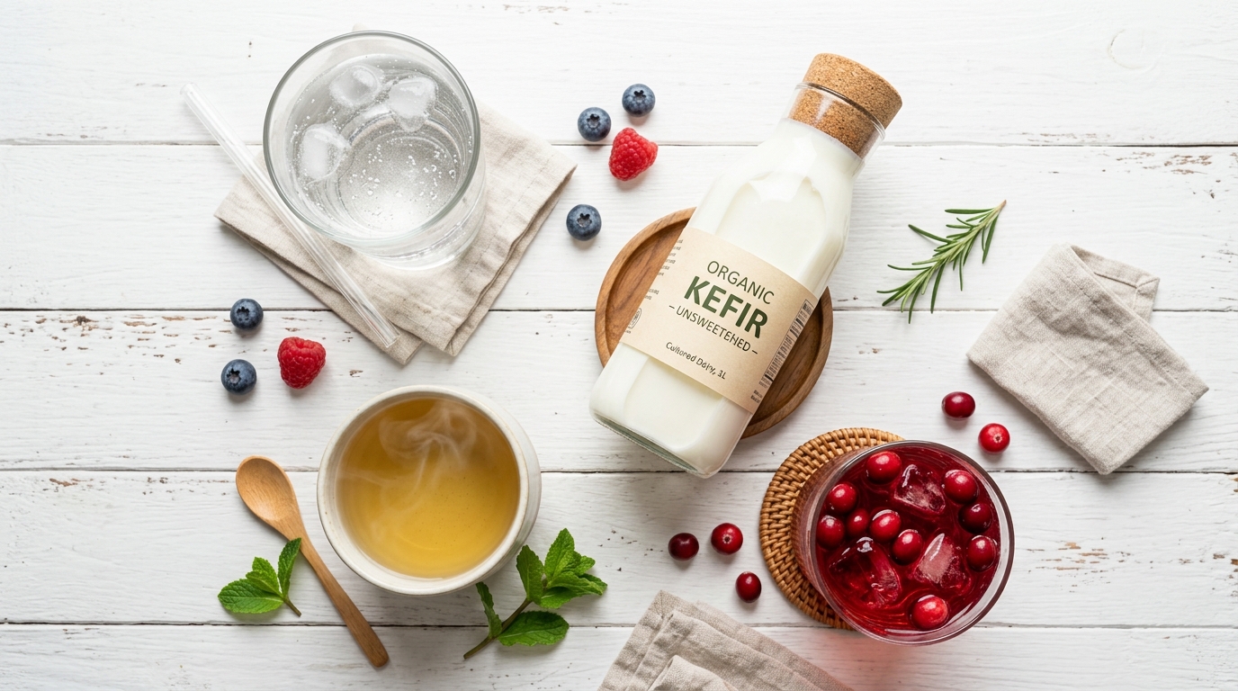 질 건강을 돕는 다양한 건강 음료 모음