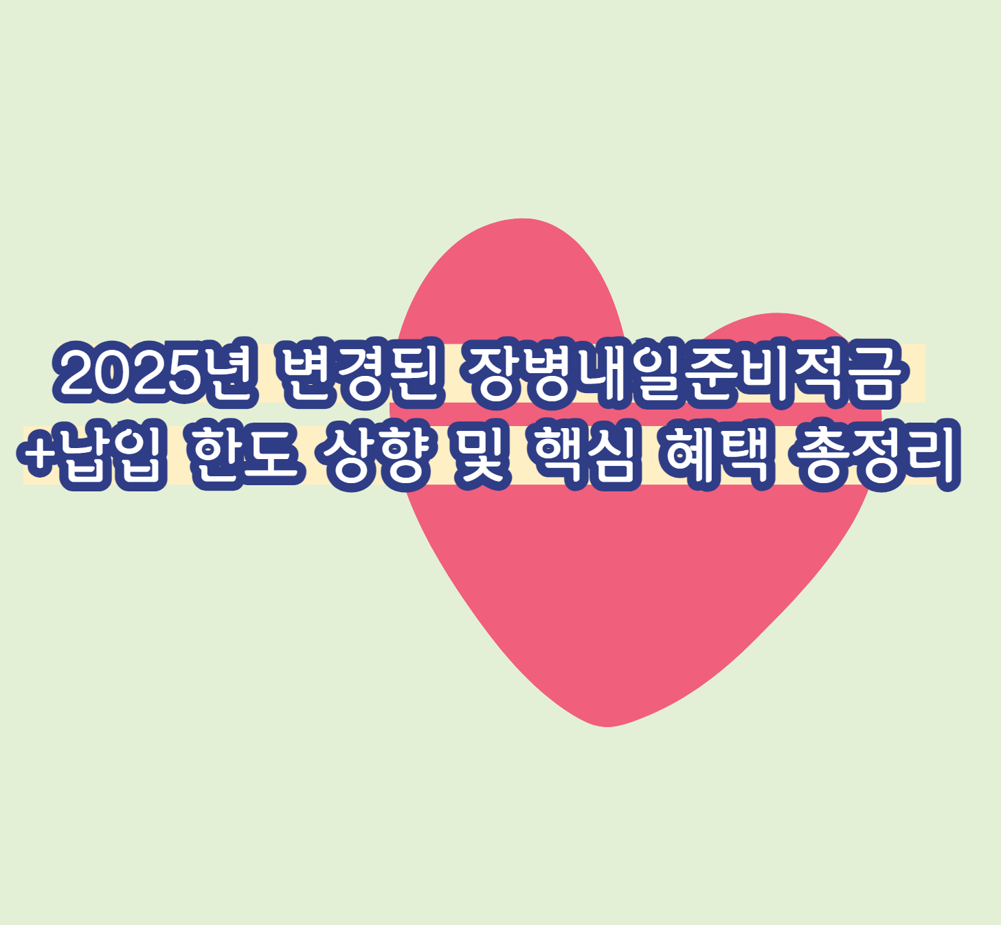 2025년 변경된 장병내일준비적금: 납입 한도 상향 및 핵심 혜택 총정리