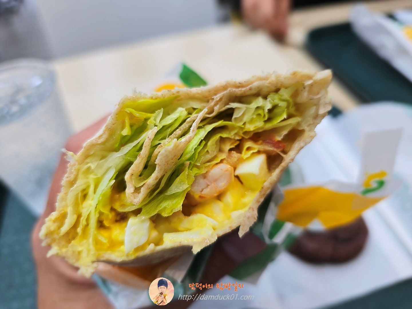 쉬림프 에그마요 랩