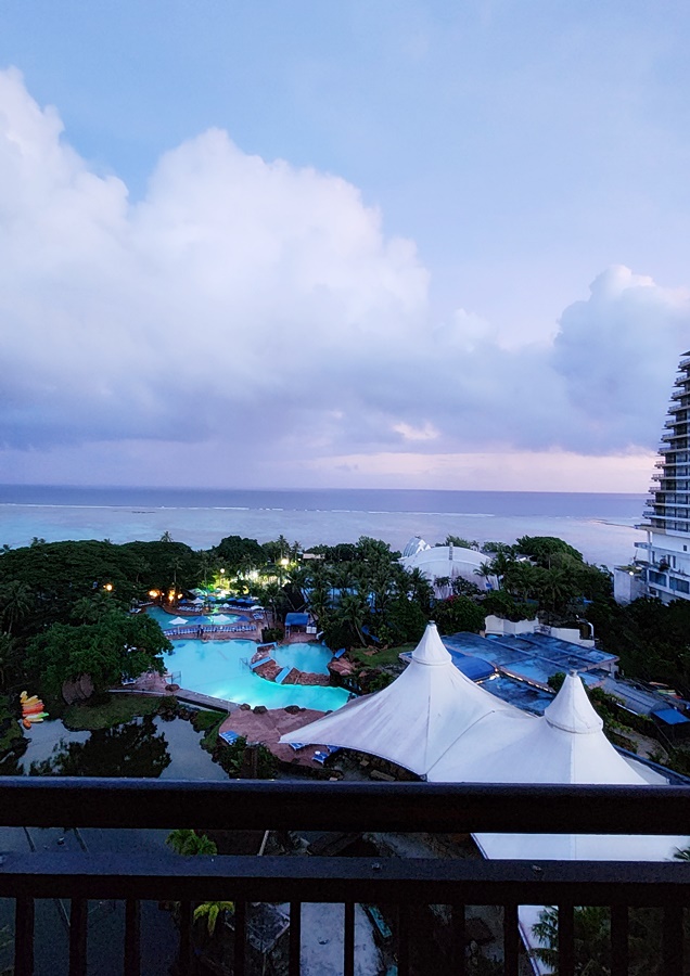 저녁 노을 질때 야경