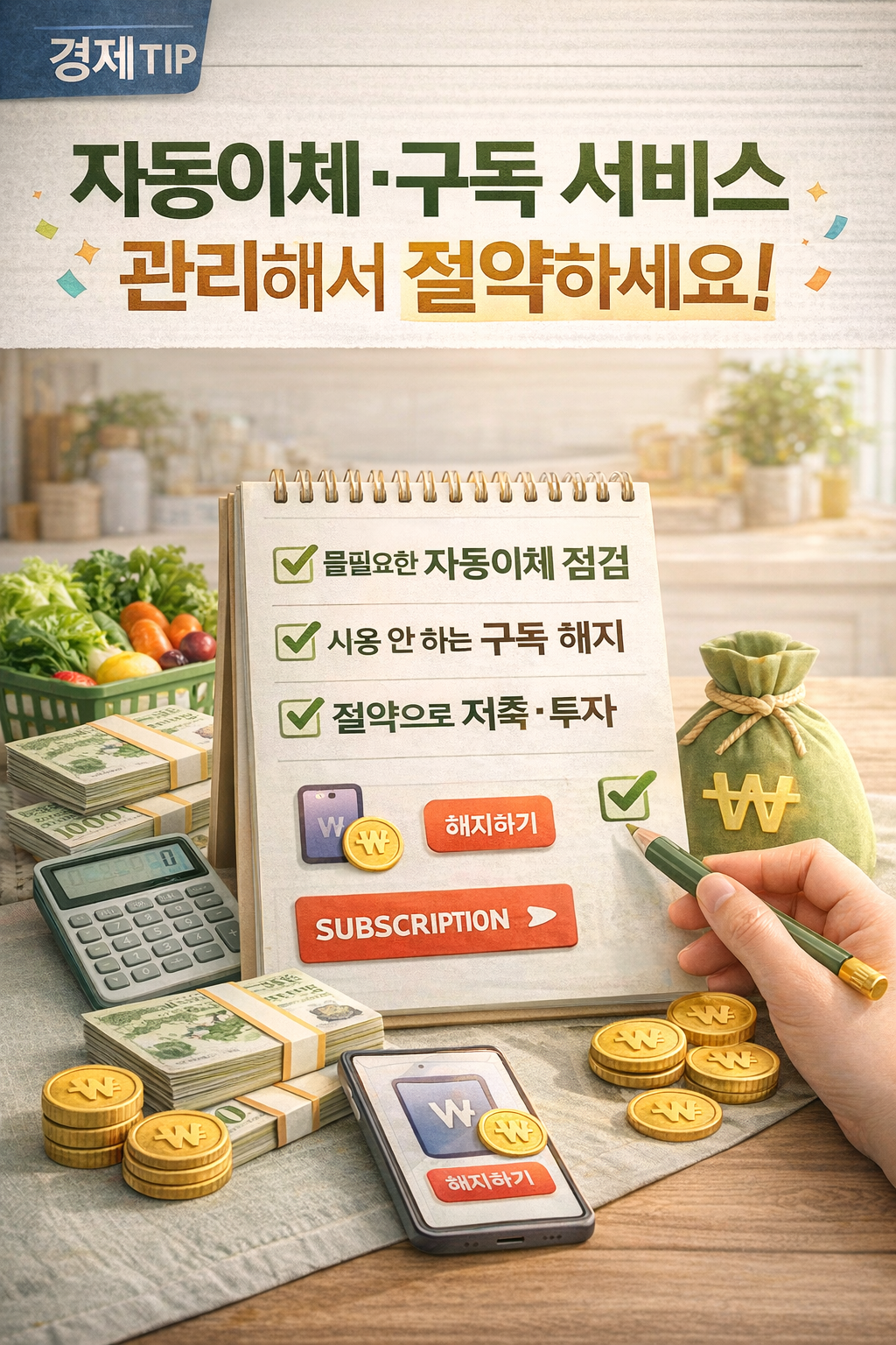 2026년 새해 절약 습관&amp;#44; 자동이체&middot;구독 서비스 정리