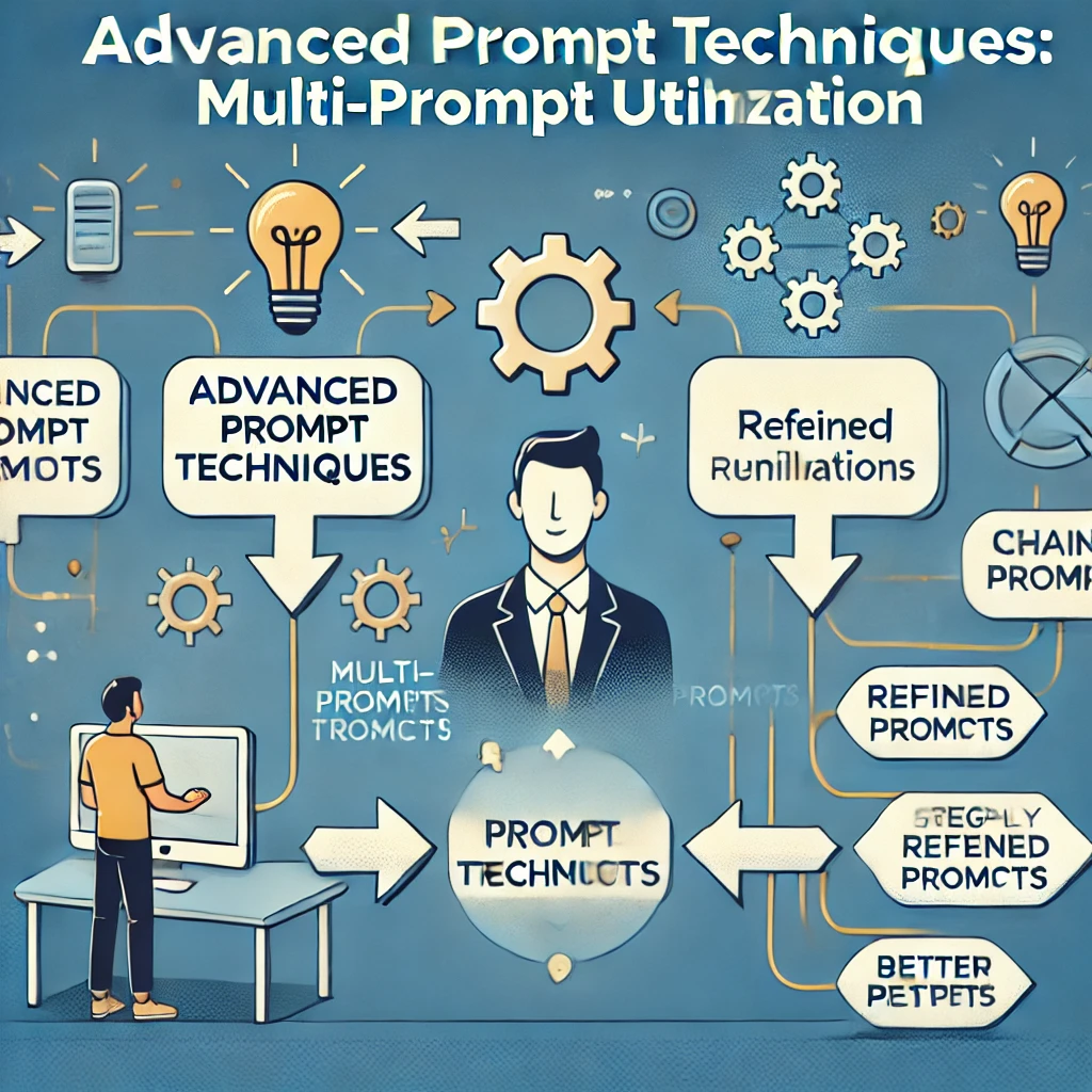 단계별 프롬프트 개선 과정이 시각적으로 표현됨