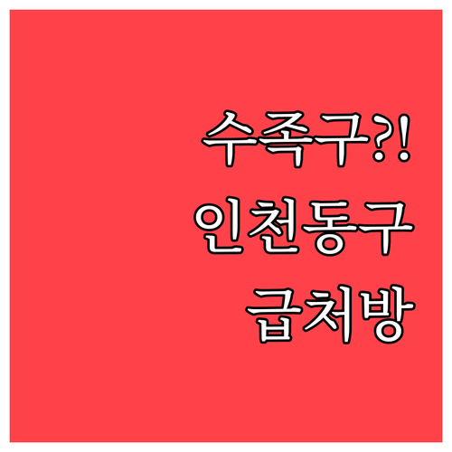 인천 동구 근처 수족구 진료 병원 및..