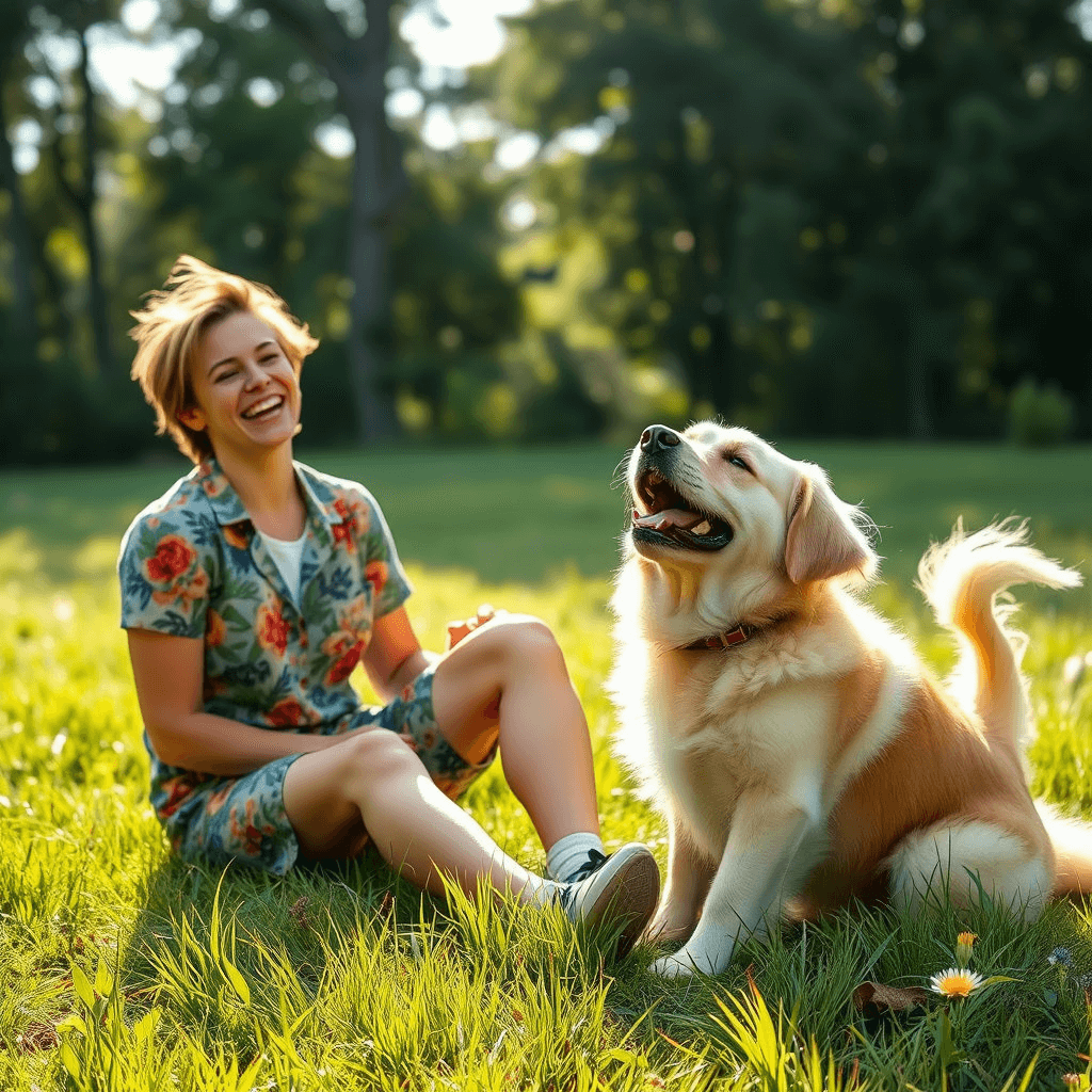 강아지가 웃는 꿈 해몽