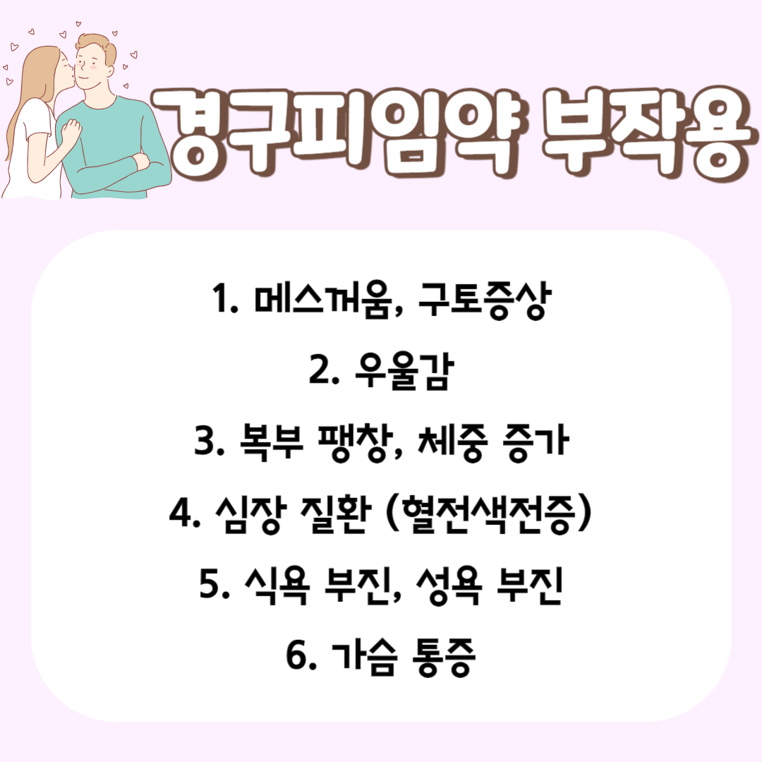 경구피임약 부작용