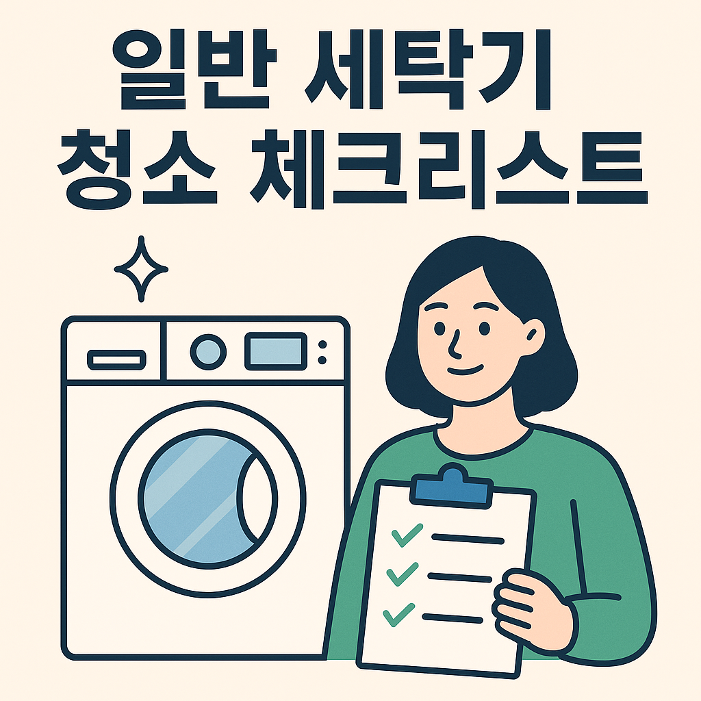 일반세탁기 청소 체크리스트 완벽가이드 관련 이미지