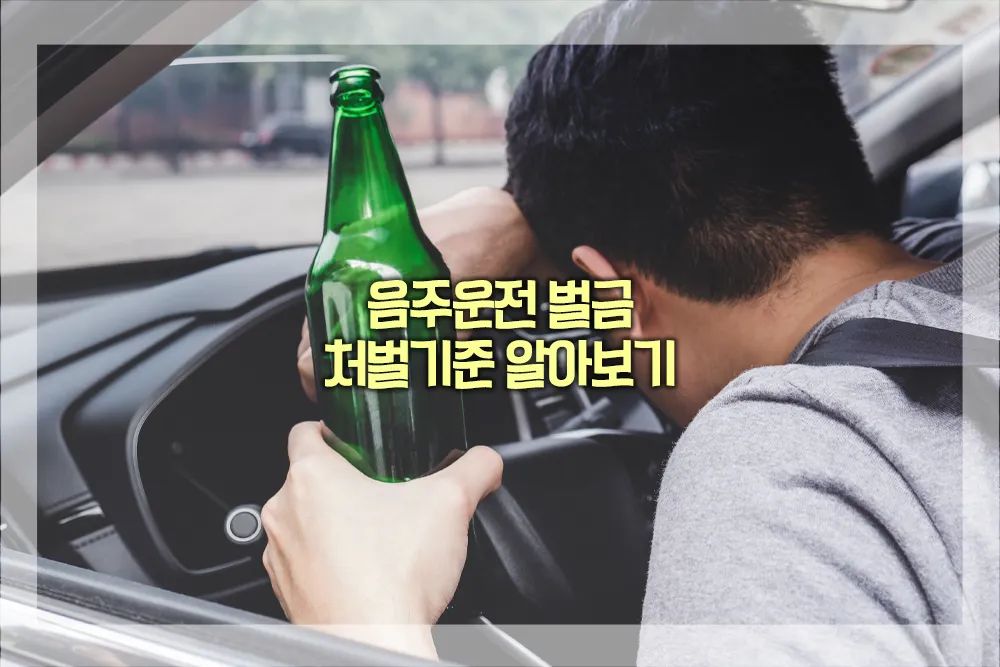 음주운전 벌금 처벌기준 알아보기