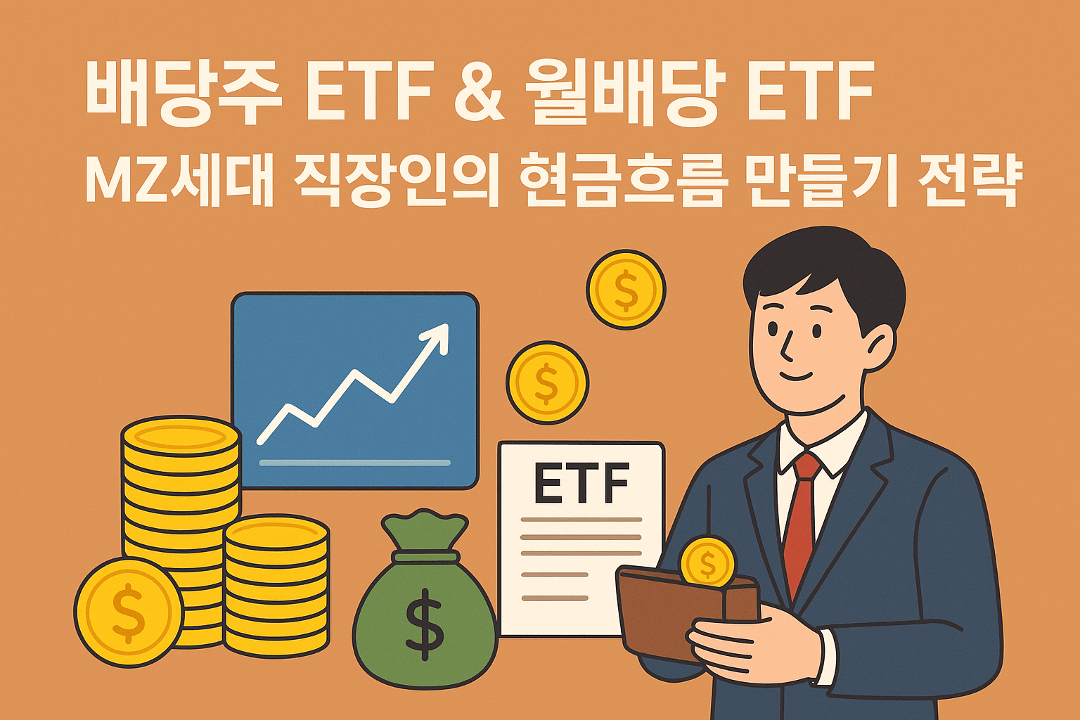배당주 ETF &amp; 월배당 ETF: MZ세대 직장인의 현금흐름 만들기 전략