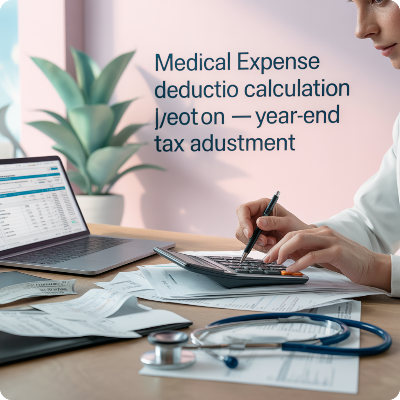 연말정산 의료비공제 계산법 이미지