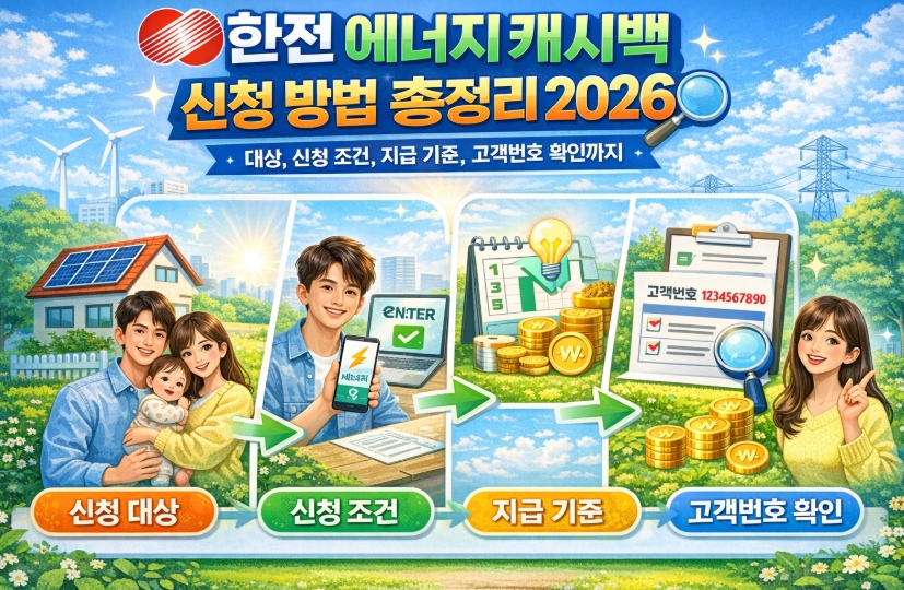 한전 에너지 캐시백 신청 방법 총정리 2026