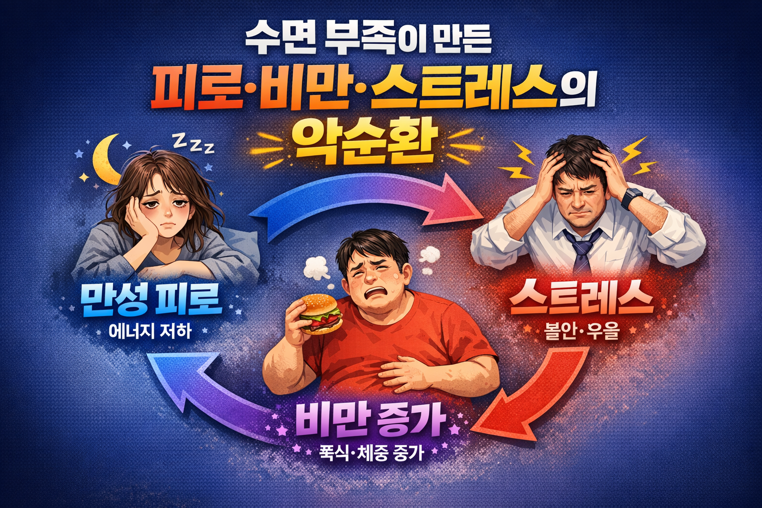 수면 부족이 몸에 미치는 영향