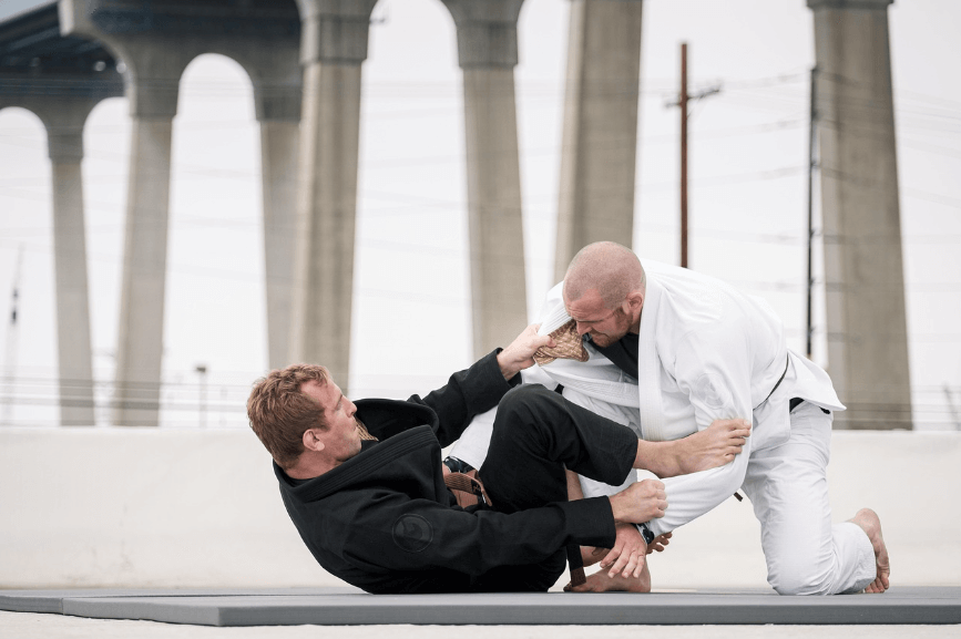 유도하는 두 남자