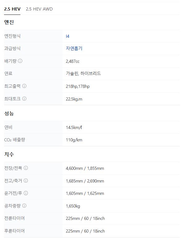 2025 토요타 라브4 하이브리드