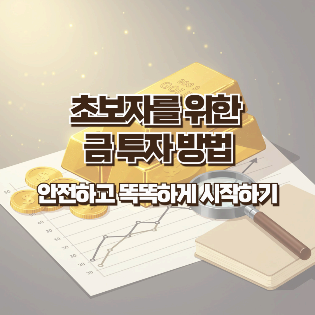 초보자를 위한 금 투자 방법 - 안전하고 똑똑하게 시작하기