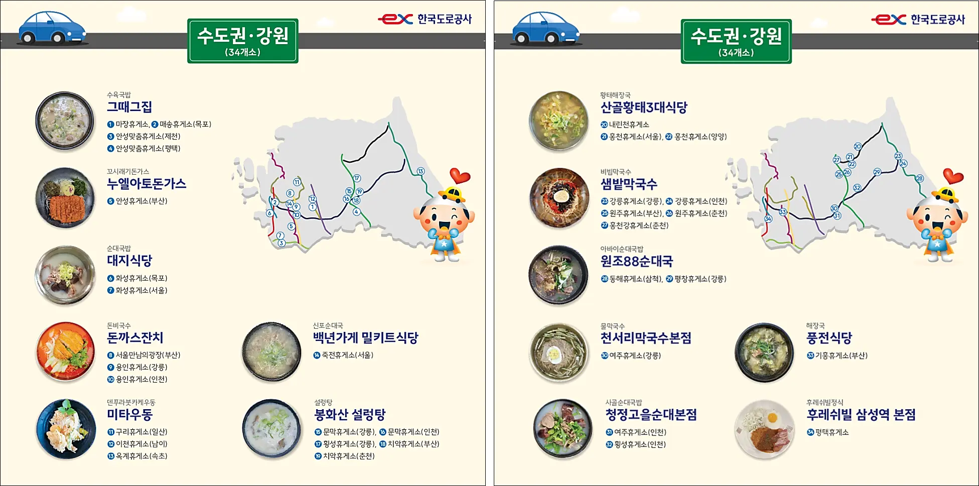 고속도로-휴게소-전국-맛집-지도-먹거리-정보-경기-강원