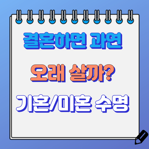 결혼하면 오래 살까