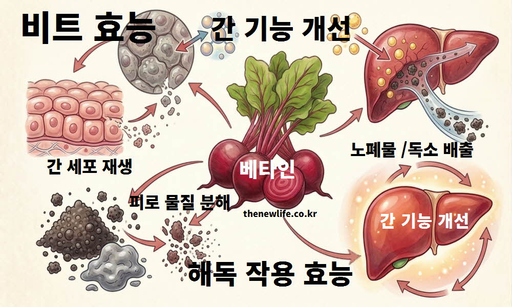 비트 효능 간 기능 개선 해독 작용