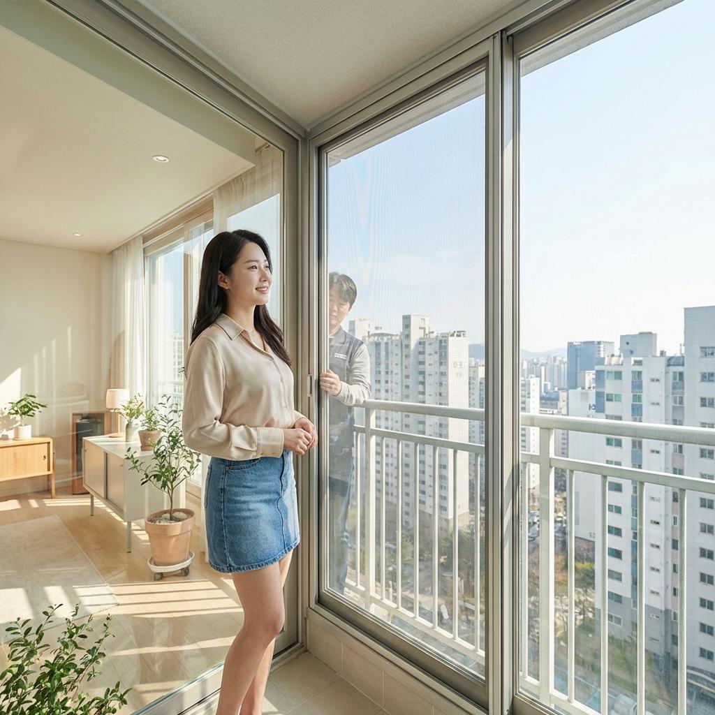 3월 황사 대비 아파트 방충망 교체