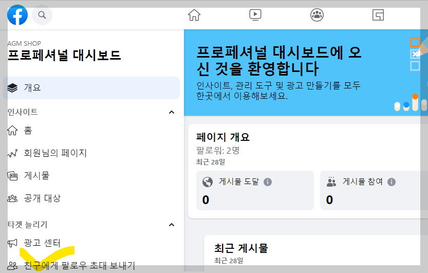 프로페셔널 대시보드 화면 사진