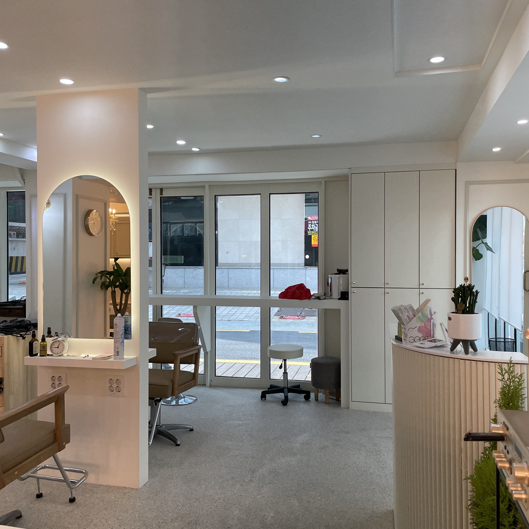 헤어샵내부인테리어